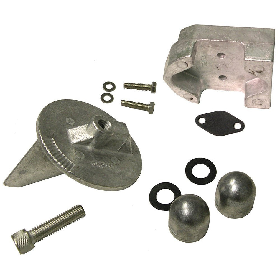 Performance Metals Mercruiser Alpha 1 Gen 1 Complete Anode Kit (No Power Steering) - Aluminum - Get Tight Gear