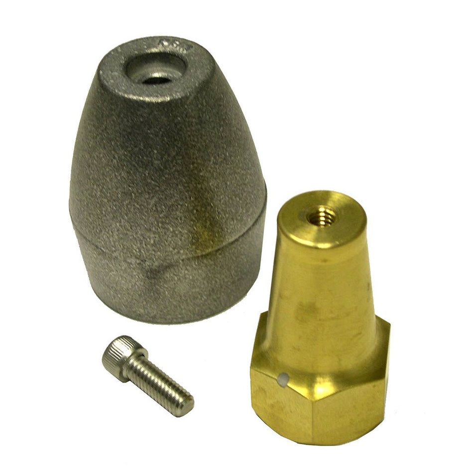 Performance Metals Mercruiser Bravo 3 (2003 & Earlier) Prop Anode Retrofit Kit - Aluminum - Get Tight Gear