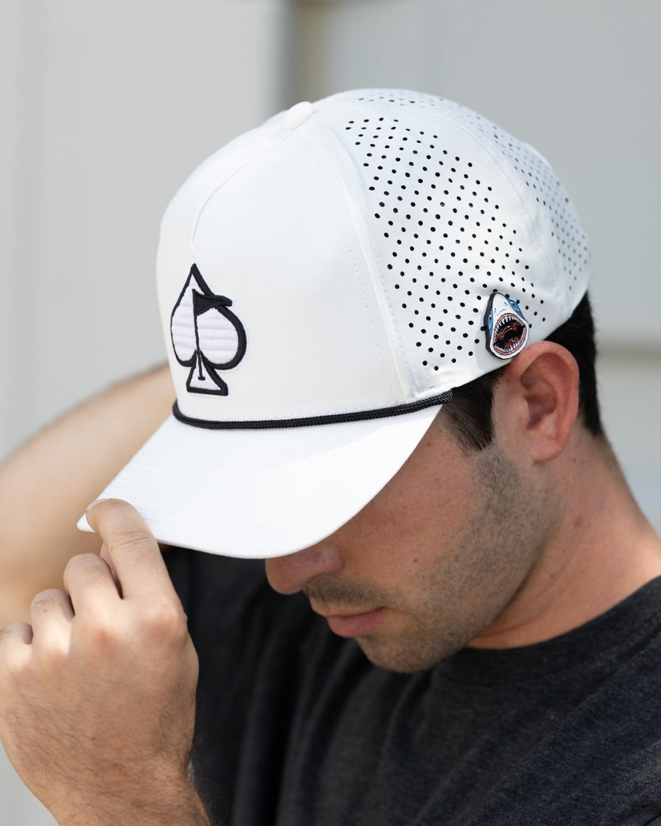Performance Spade Hat - White - Get Tight Gear