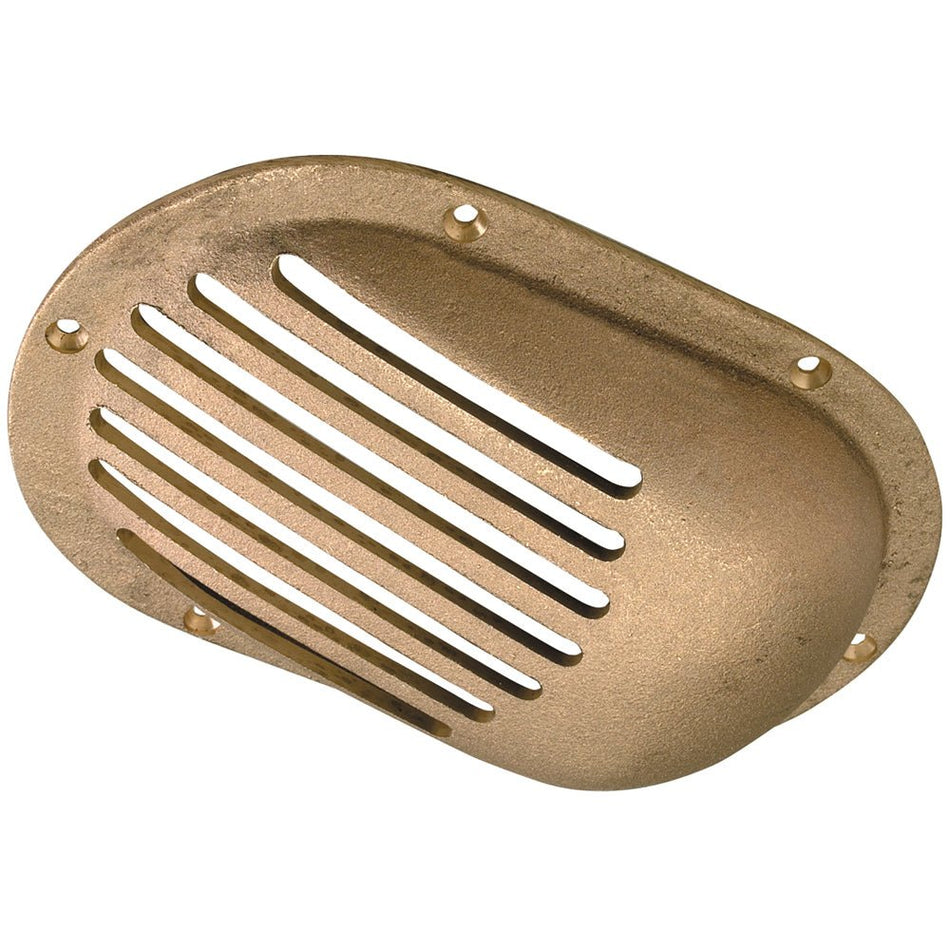 Perko 5" x 3 - 1/4" Scoop Strainer Bronze MADE IN THE USA - Get Tight Gear