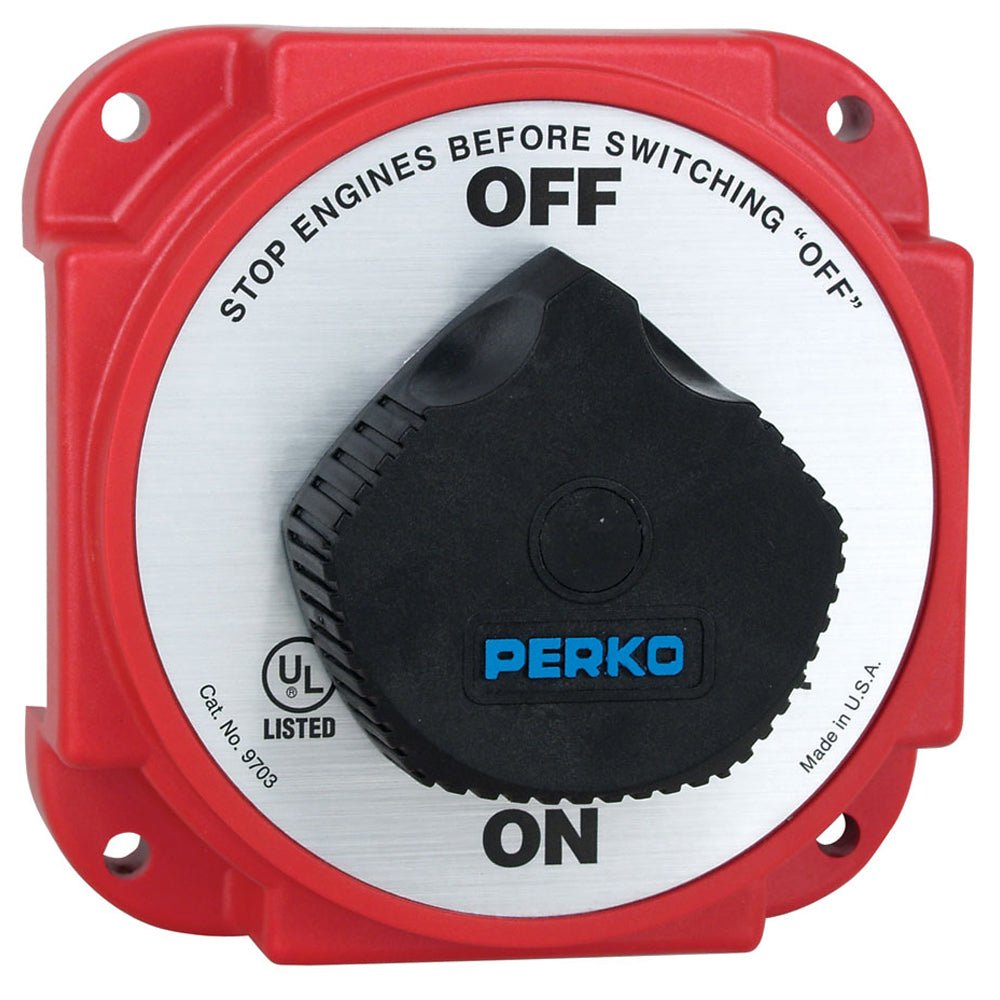 Perko 9703DP Heavy Duty Battery Disconnect Switch w/ Alternator Field Disconnect - Get Tight Gear