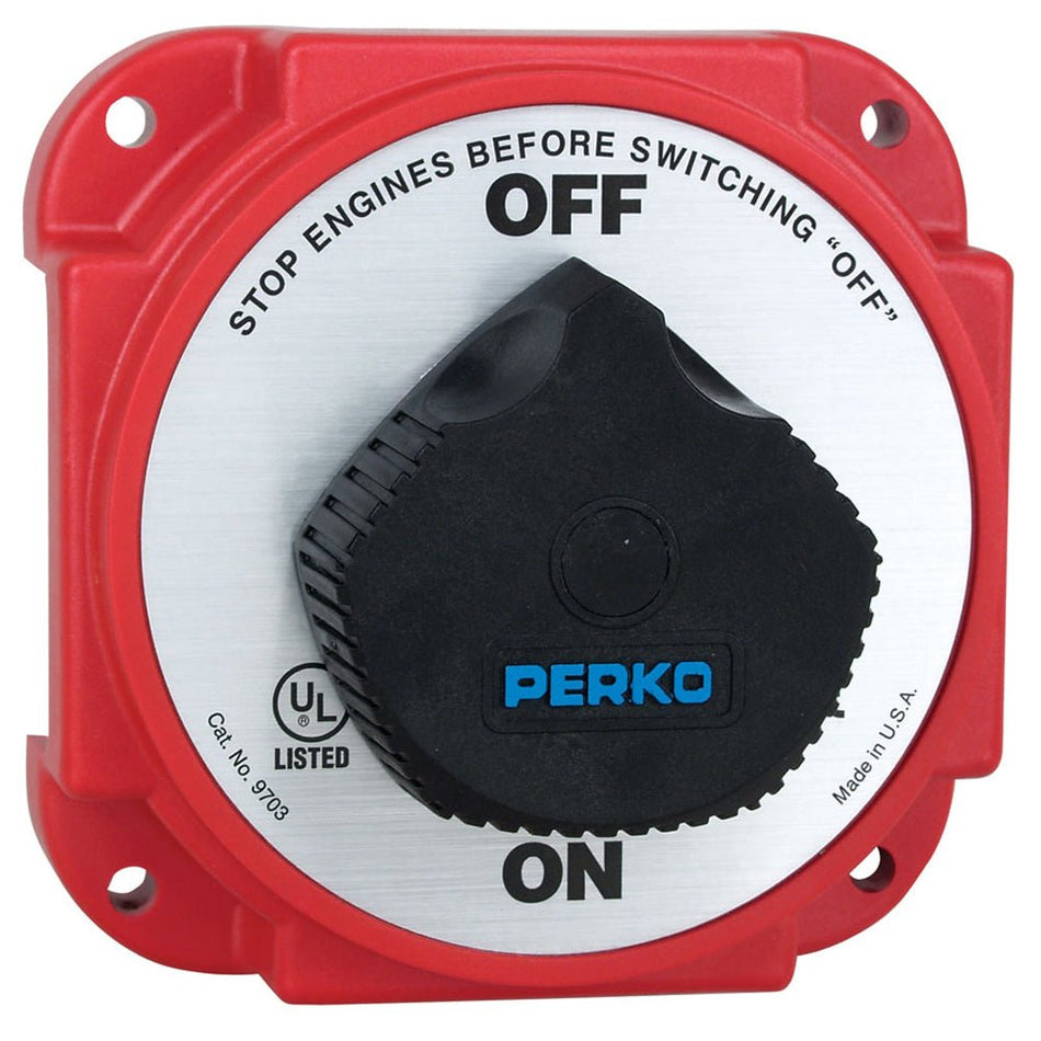 Perko 9703DP Heavy Duty Battery Disconnect Switch w/ Alternator Field Disconnect - Get Tight Gear