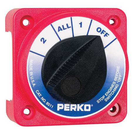 Perko Compact Medium Duty Battery Selector Switch w/o Key Lock - Get Tight Gear