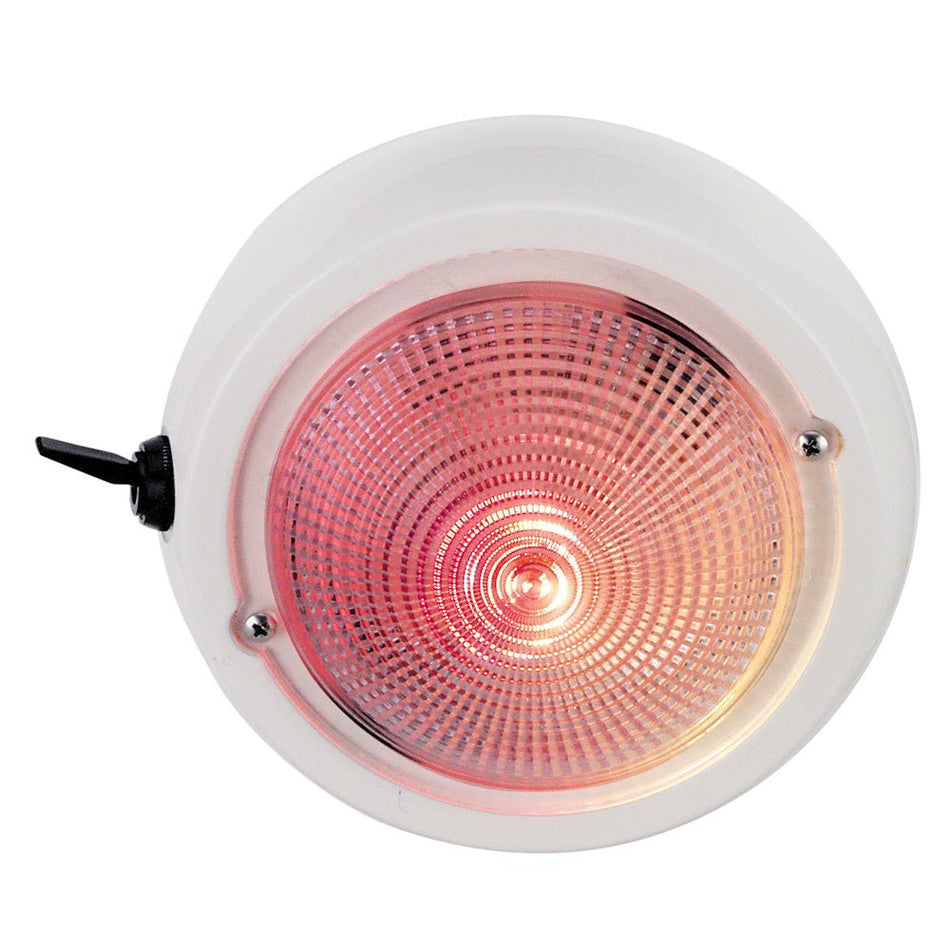 Perko Dome Light w/Red & White Bulbs - Get Tight Gear