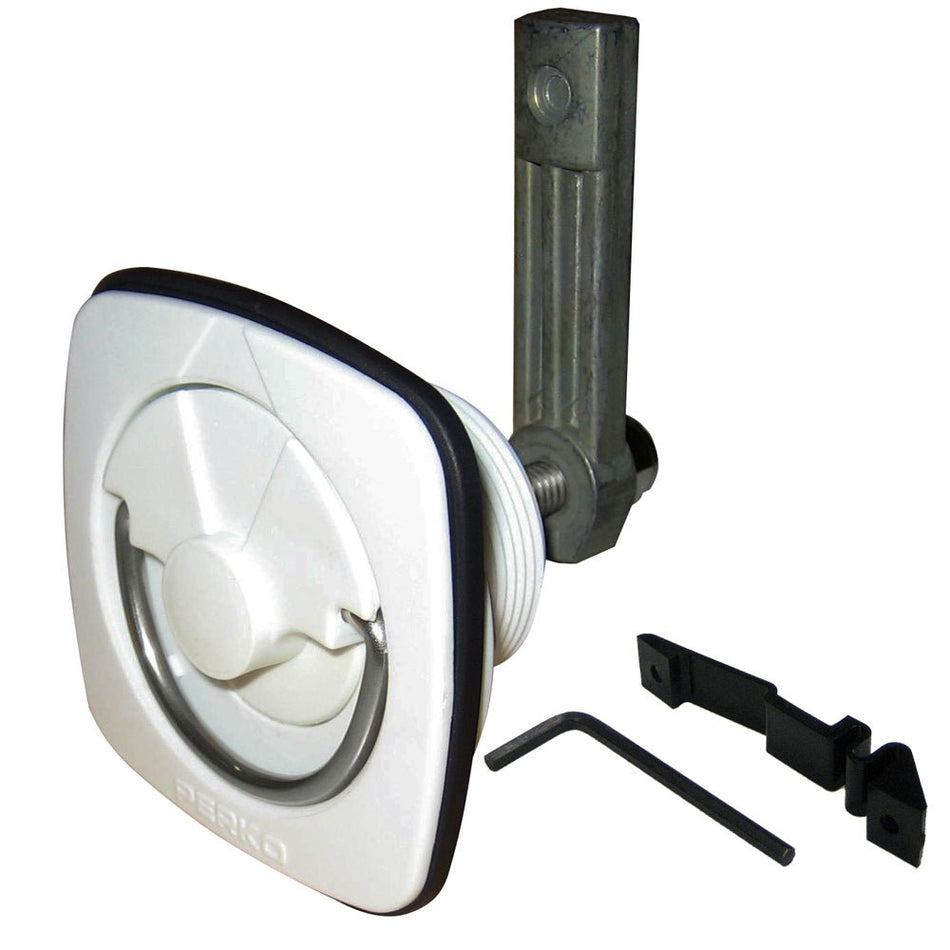 Perko Flush Latch - White - Get Tight Gear