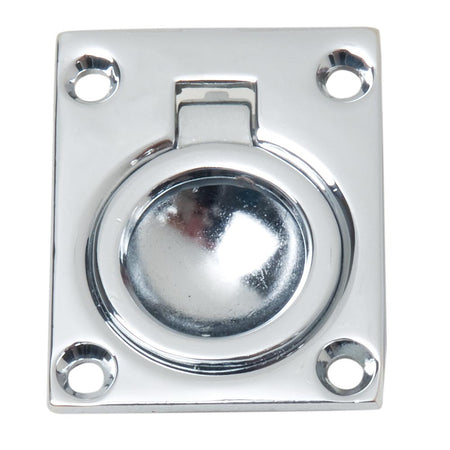 Perko Flush Ring Pull - Chrome Plated Zinc - Get Tight Gear