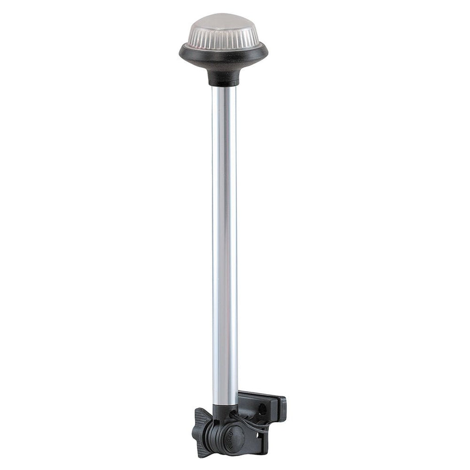 Perko Fold Down All - Round Frosted Globe Pole Light - Horizontal Mount - White - Get Tight Gear