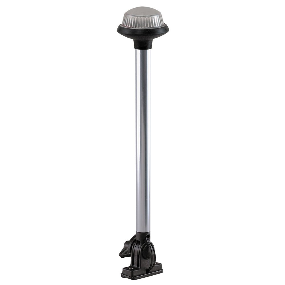 Perko Fold Down All - Round Frosted Globe Pole Light - Vertical Mount - White - Get Tight Gear