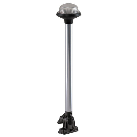 Perko Fold Down All - Round Frosted Globe Pole Light - Vertical Mount - White - Get Tight Gear