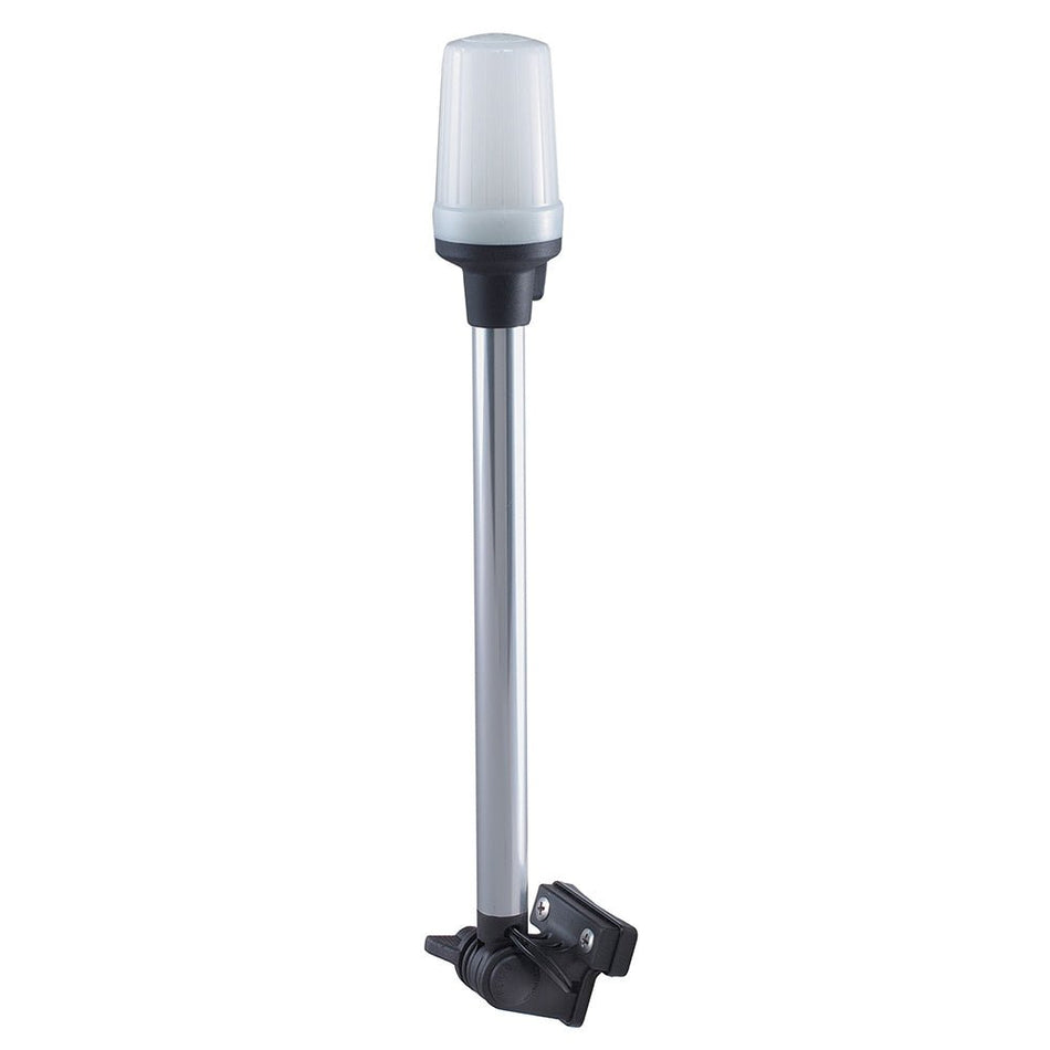 Perko Fold Down All - Round Pole Light - Horizontal Mount - White - Get Tight Gear
