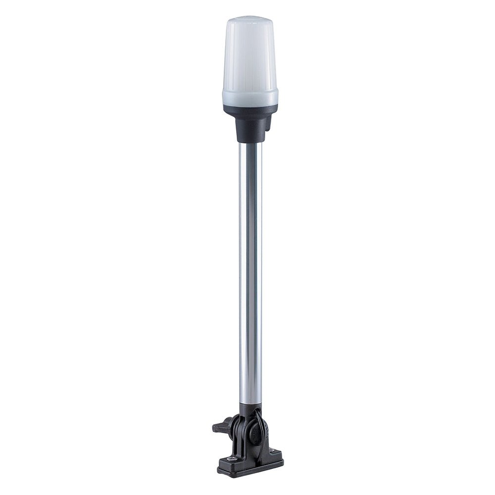 Perko Fold Down All - Round Pole Light - Vertical Mount - White - Get Tight Gear