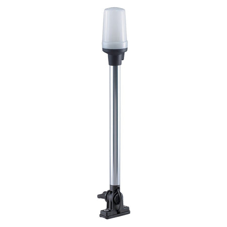 Perko Fold Down All - Round Pole Light - Vertical Mount - White - Get Tight Gear