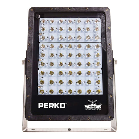 Perko Lightship 300 LED High Performance Floodlight - 12/24V - Black - Get Tight Gear