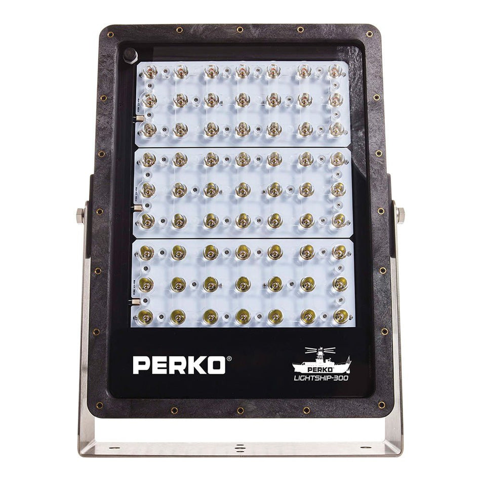 Perko Lightship 300 LED High Performance Floodlight - 12/24V - Black - Get Tight Gear