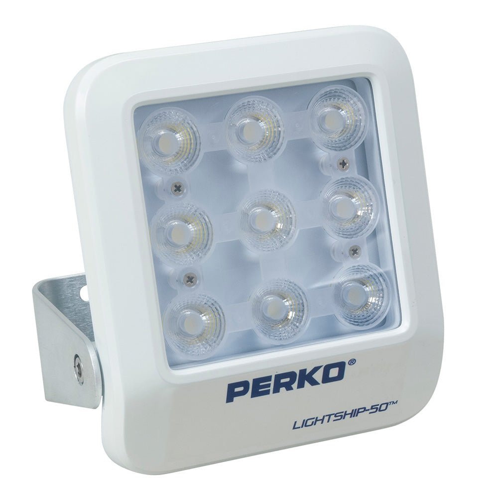Perko Lightship 50 LED High Performance Spotlight - 12/24V - White - Get Tight Gear