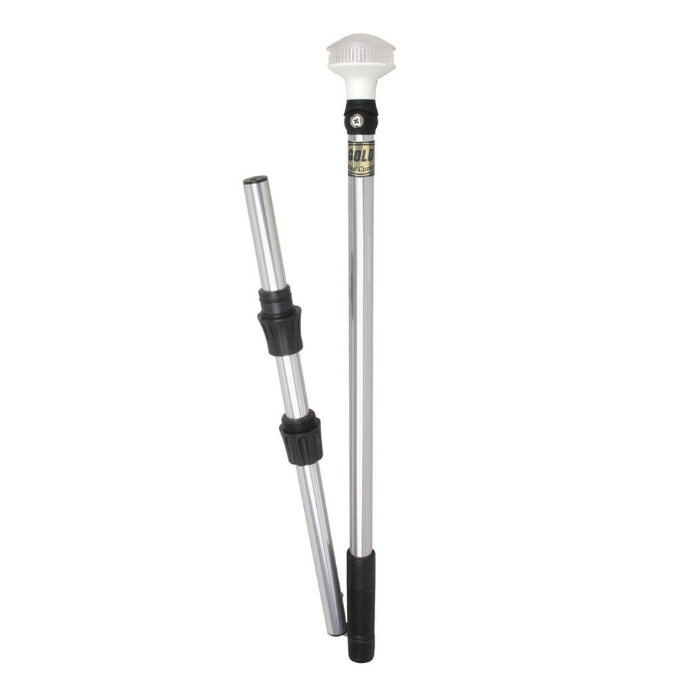 Perko Omega Series Universal LED Pole Light - 48" w/Fold In Half Pole - Get Tight Gear