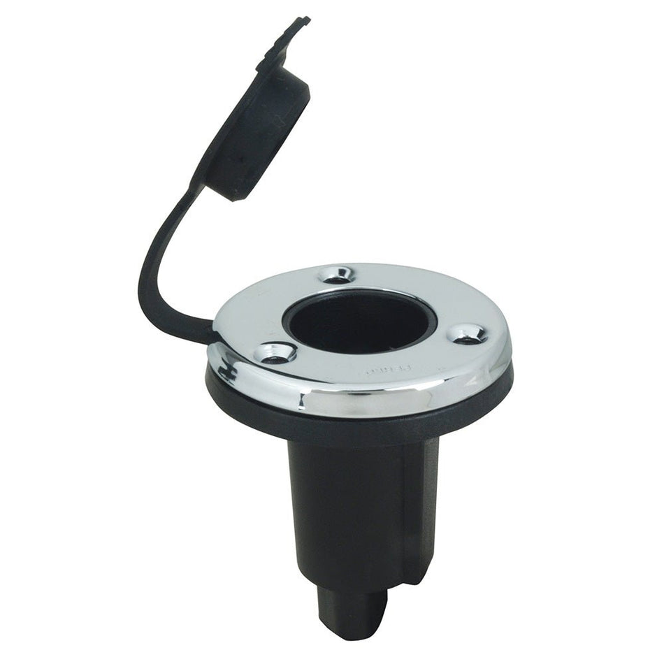 Perko Spare Round Plug - In Base - 3 Pin - Stainless Steel - Black - Get Tight Gear