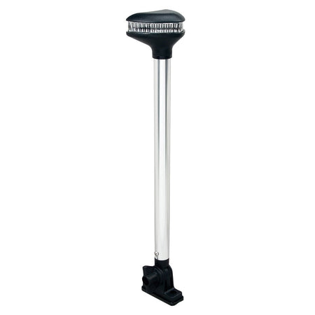 Perko Stealth Series - L.E.D. Fold Down White All - Round Light - Vertical Mount - 13 - 3/8" - Get Tight Gear