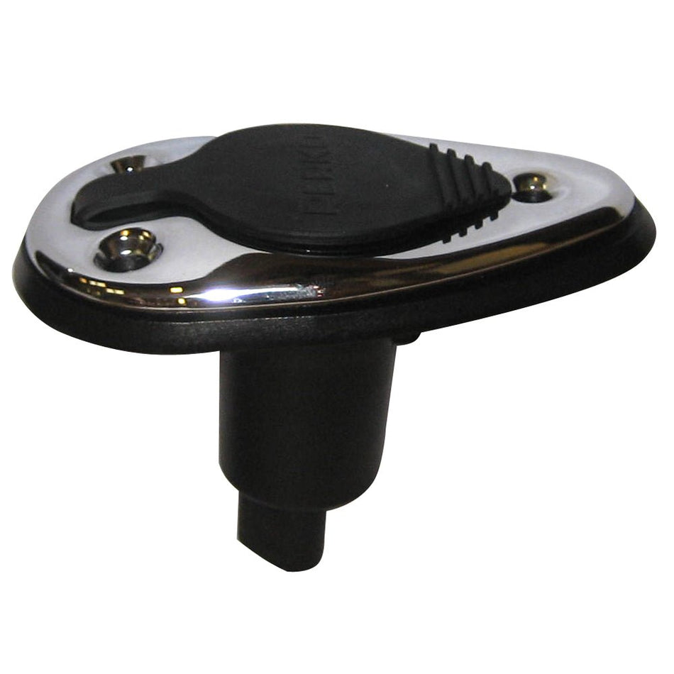 Perko Threaded Collar Pole Light Mounting Base - 2 Pin - Chrome Plated - Get Tight Gear