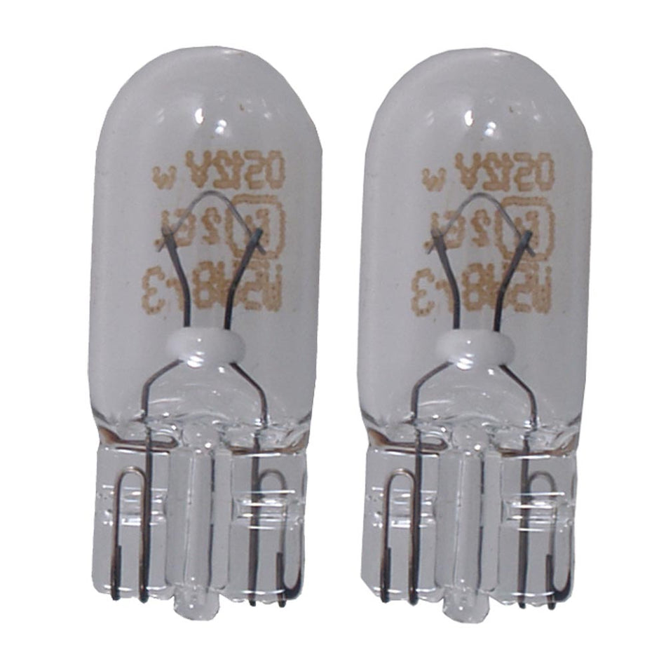 Perko Wedge Base Bulb - 12V, 5W, .35A - Pair - Get Tight Gear