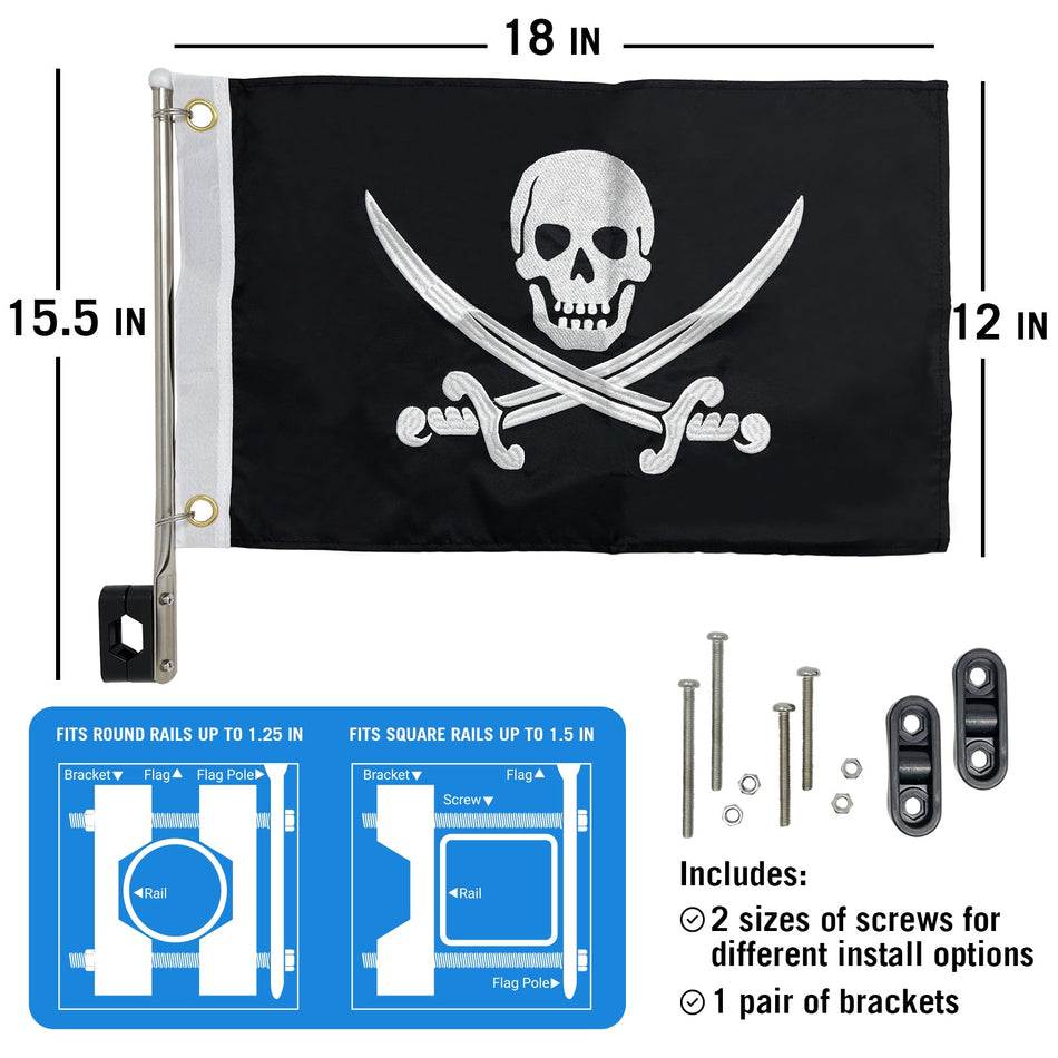 Pirate Boat Flag - Get Tight Gear