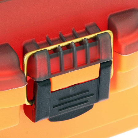 Plano 2 - Tray Tackle Box w/Dual Top Access - Smoke & Bright Orange - Get Tight Gear