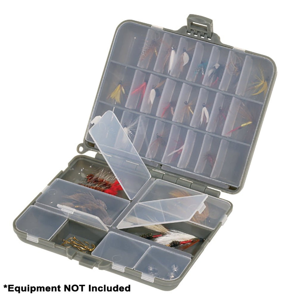 Plano Compact Side - By - Side Tackle Organizer - Grey/Clear - Get Tight Gear