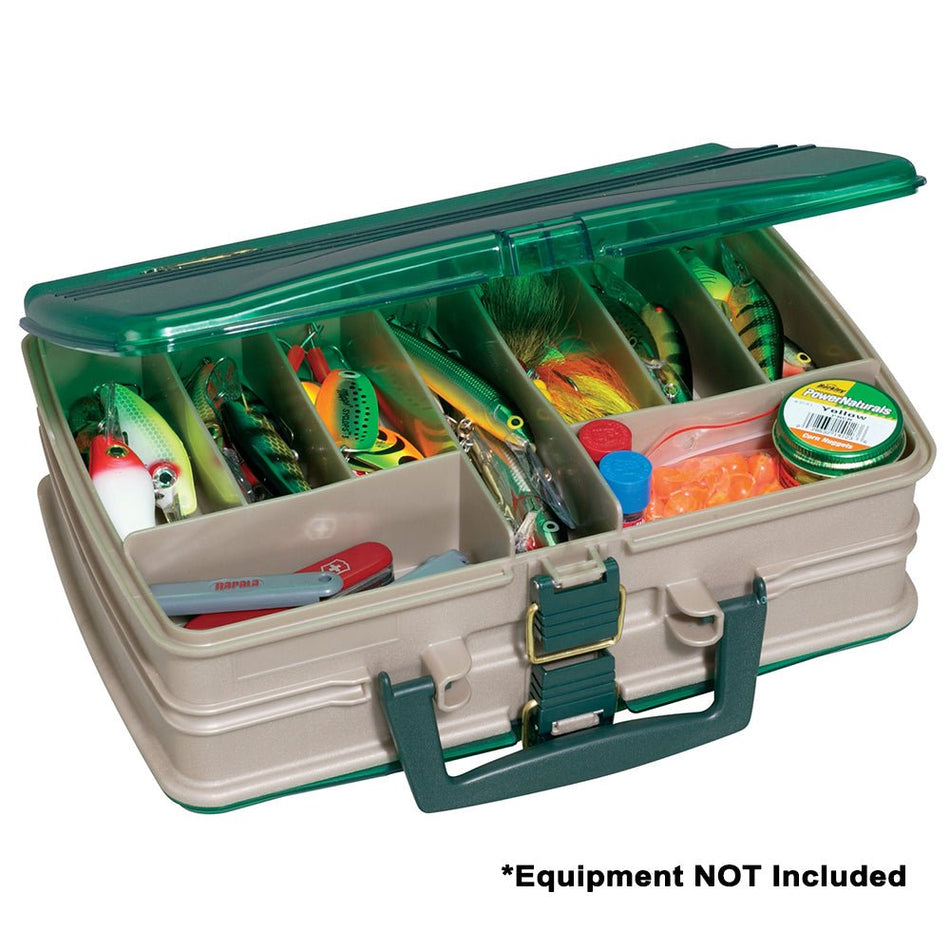 Plano Double - Sided 20 - Compartment Satchel - Sandstone/Green - Get Tight Gear