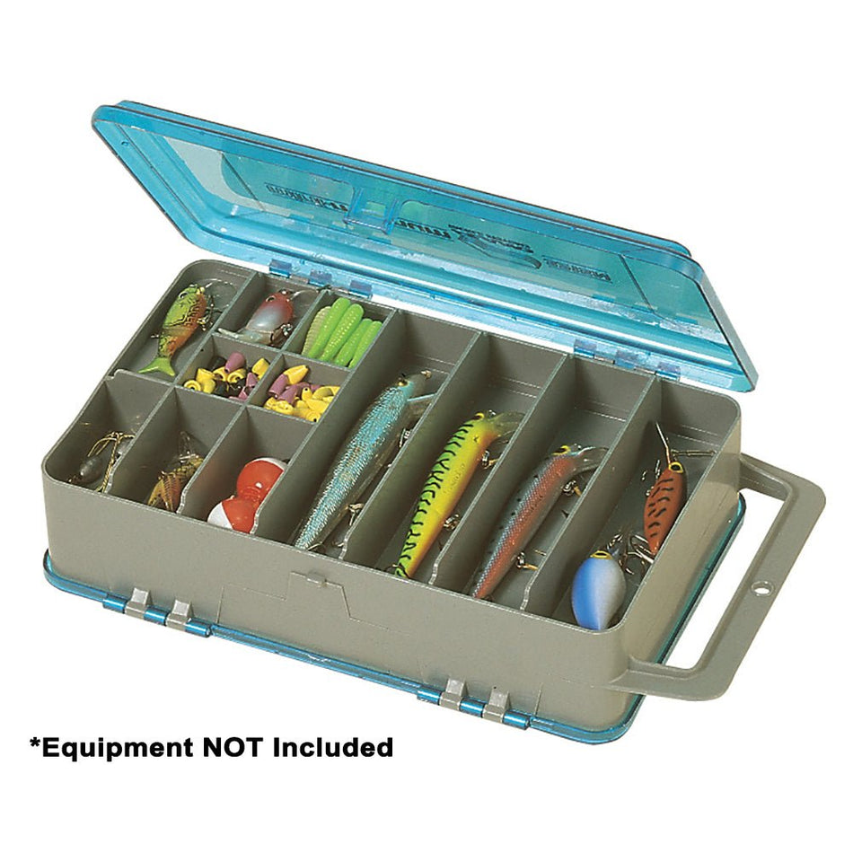 Plano Double - Sided Tackle Organizer Medium - Silver/Blue - Get Tight Gear