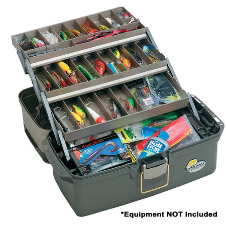 Plano Guide Series Tray Tackle Box - Graphite/Sandstone - Get Tight Gear