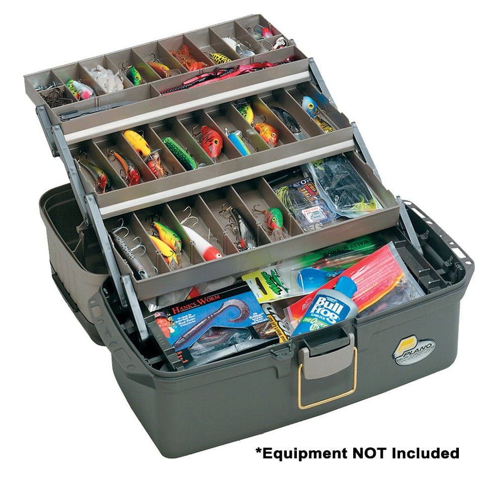 Plano Guide Series Tray Tackle Box - Graphite/Sandstone - Get Tight Gear