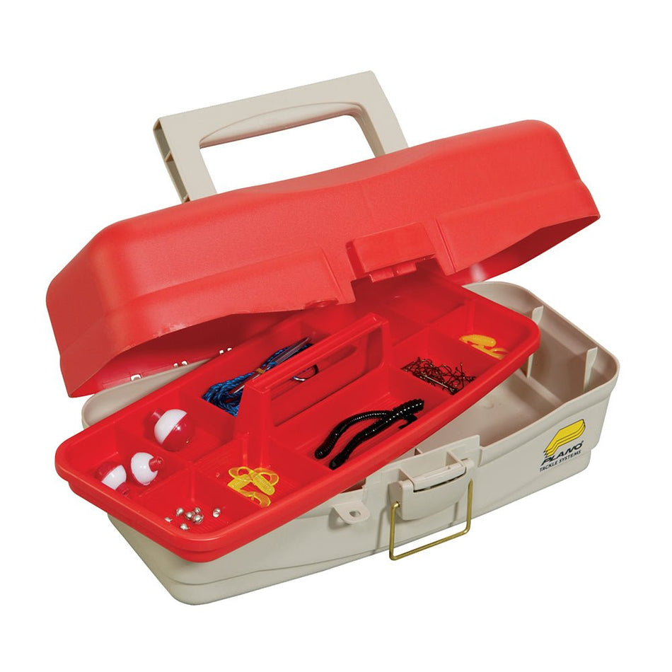 Plano Take Me Fishing Tackle Kit Box - Red/Beige - Get Tight Gear