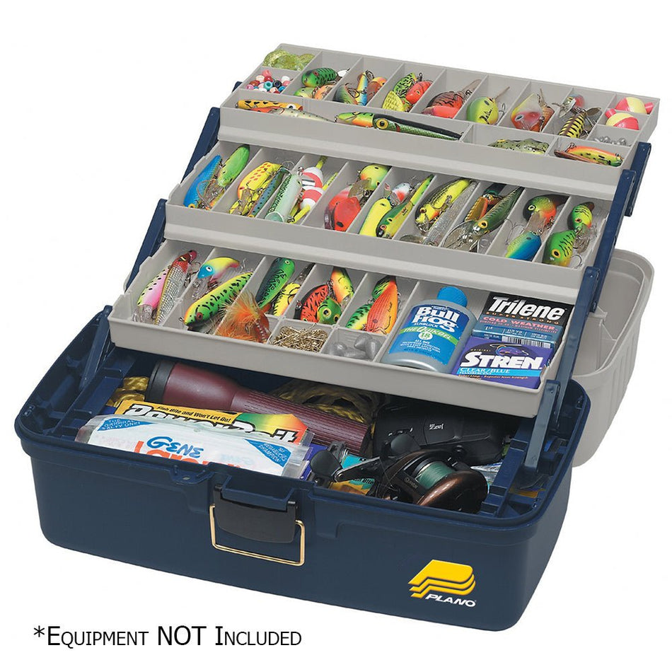 Plano Three - Tray Fixed Compartment Tackle Box - XL - Get Tight Gear
