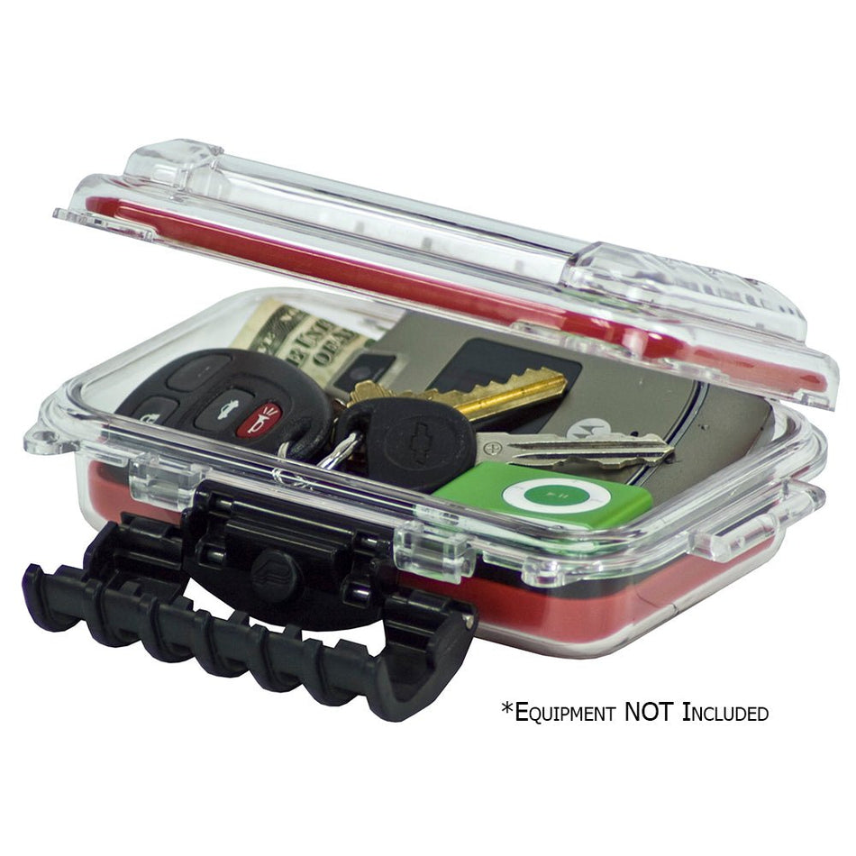 Plano Waterproof Polycarbonate Storage Box - 3449 Size - Red/Clear - Get Tight Gear