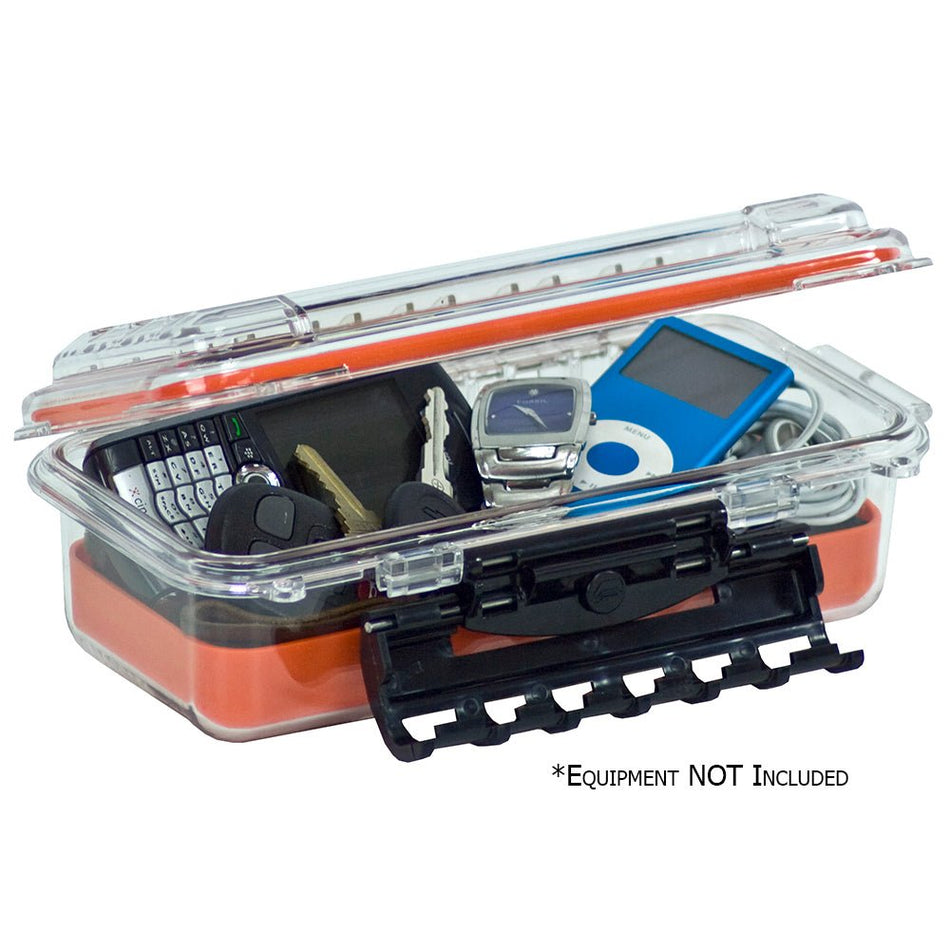 Plano Waterproof Polycarbonate Storage Box - 3500 Size - Orange/Clear - Get Tight Gear