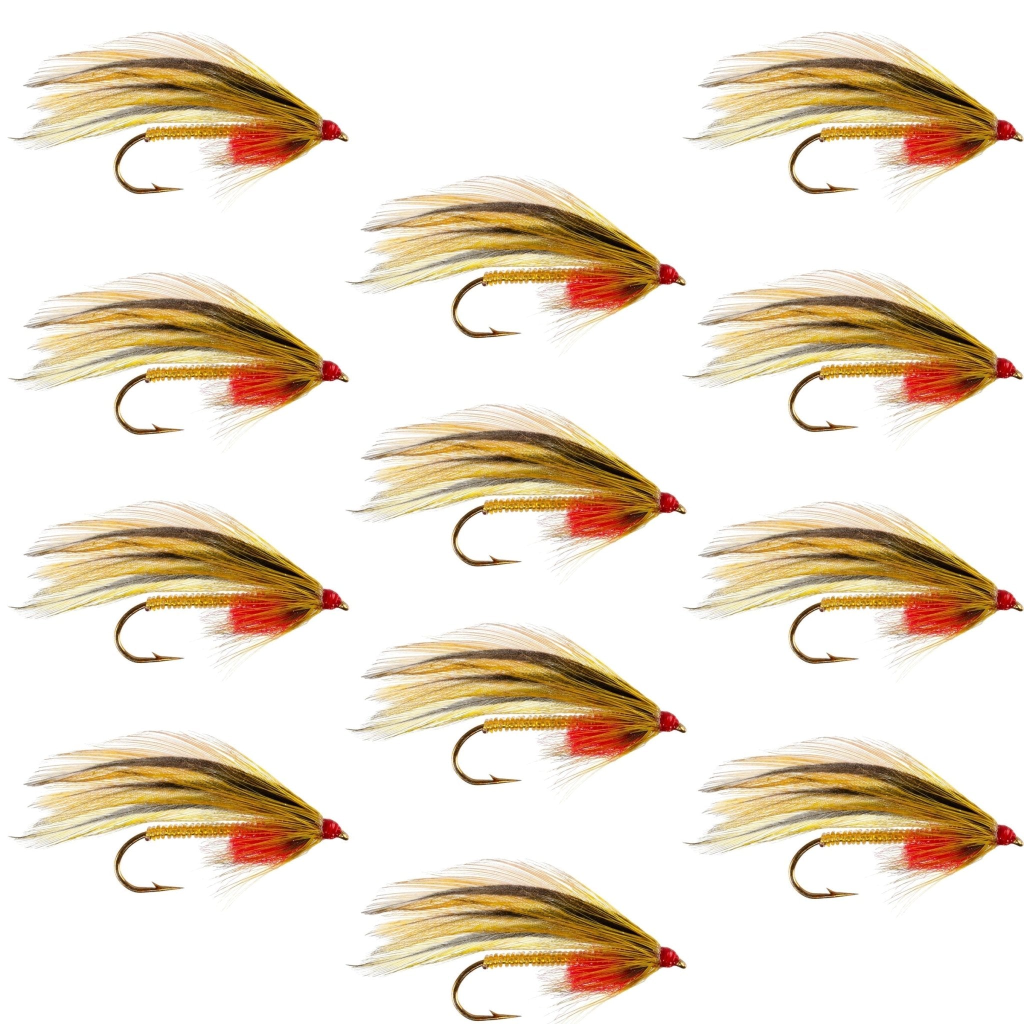 Platte River Special Classic Streamer Flies - Set of 12 - Hook Size 4 - Get Tight Gear