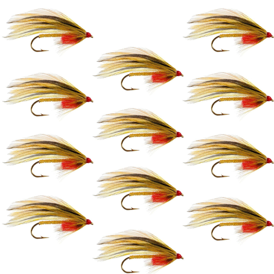 Platte River Special Classic Streamer Flies - Set of 12 - Hook Size 4 - Get Tight Gear