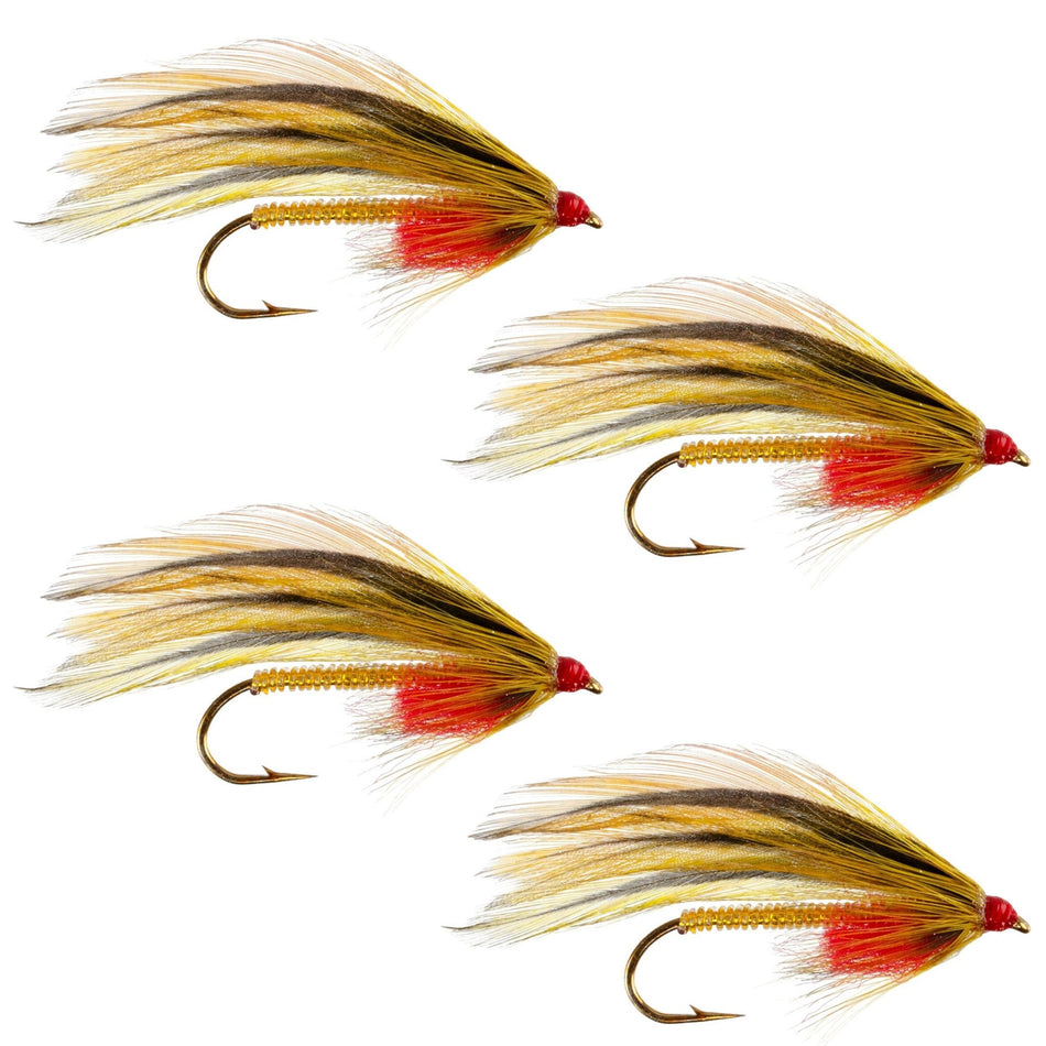 Platte River Special Classic Streamer Flies - Set of 4 - Hook Size 4 - Get Tight Gear