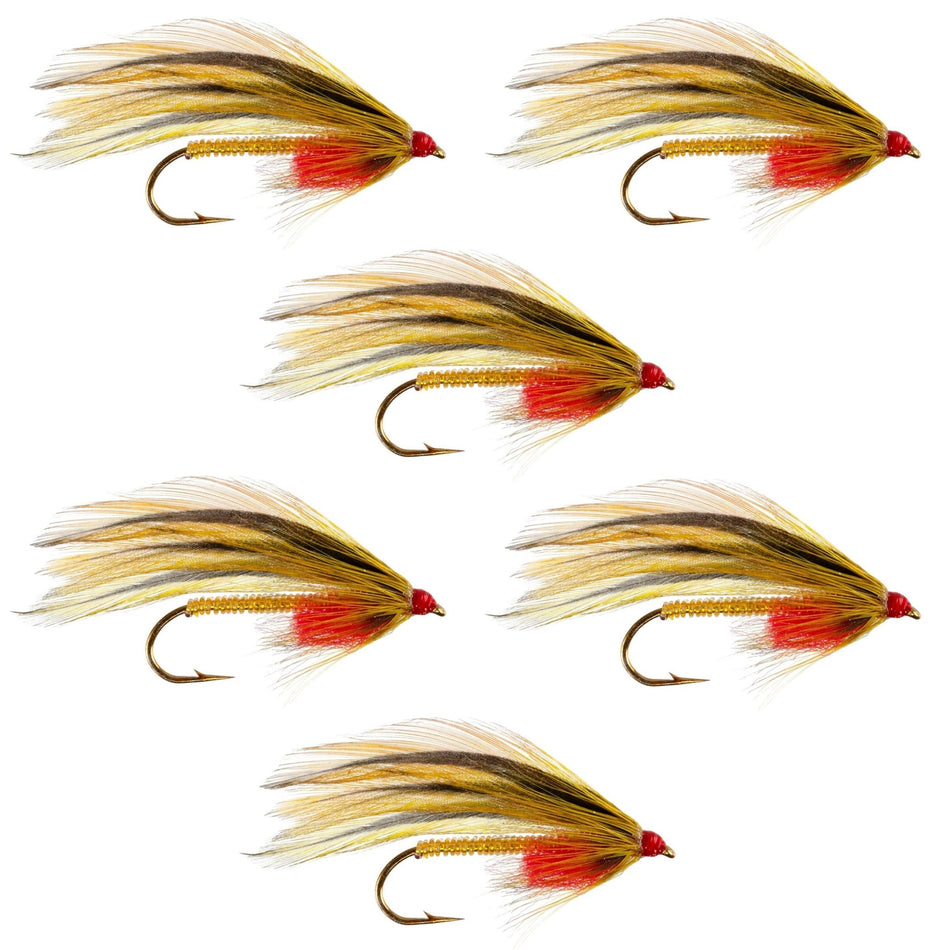 Platte River Special Classic Streamer Flies - Set of 6 - Hook Size 4 - Get Tight Gear