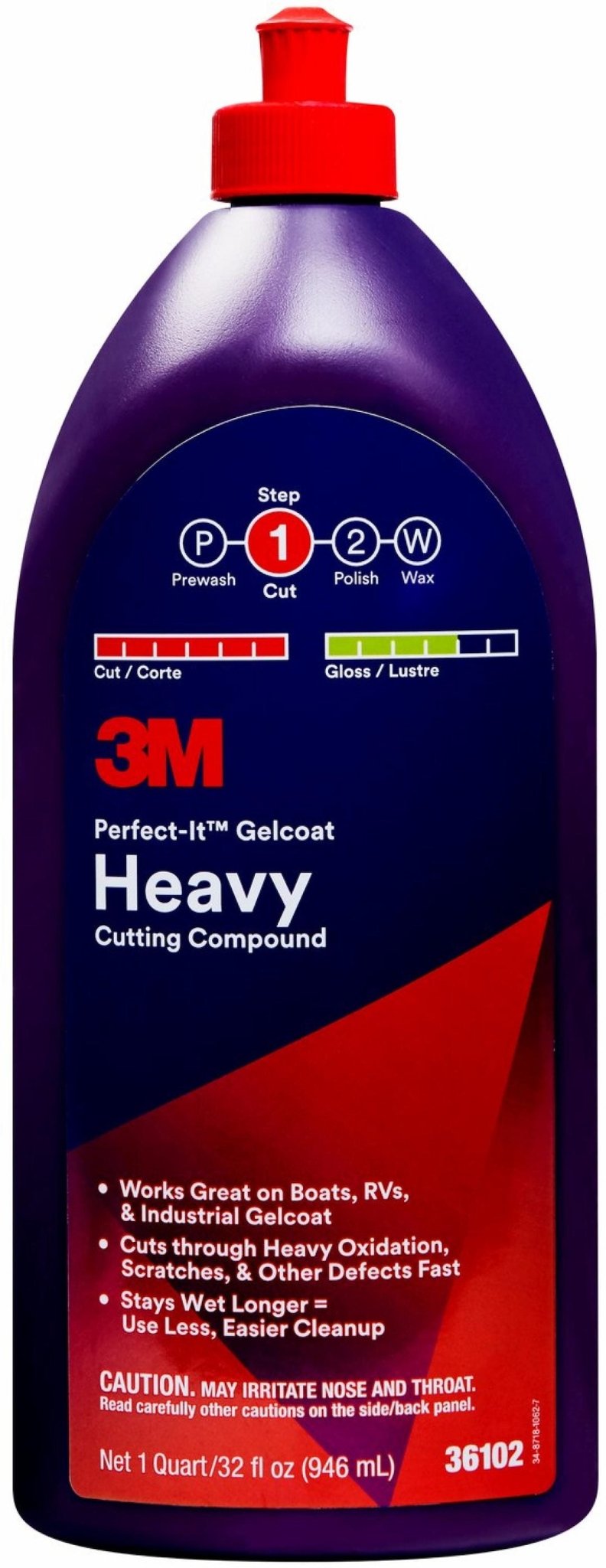 PN36102 3M PRFCIT GLCOAT HC CMPD QT - Get Tight Gear