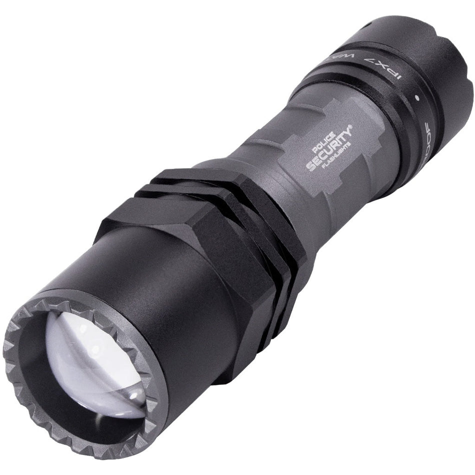 Police Security Long Throw Flashlight 400 Lumen 1/4 mile beam - Get Tight Gear