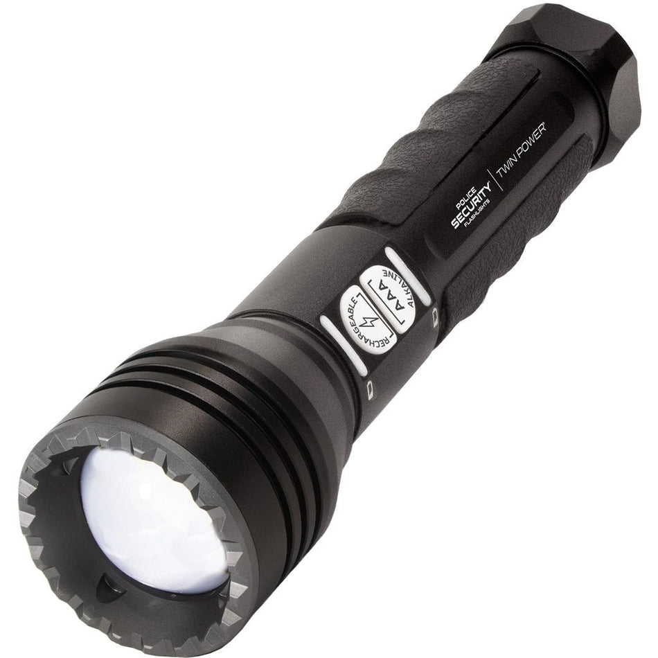 Police Security Long Throw Twin Power Flashlight 450 Lumen 1/4 mile beam - Get Tight Gear