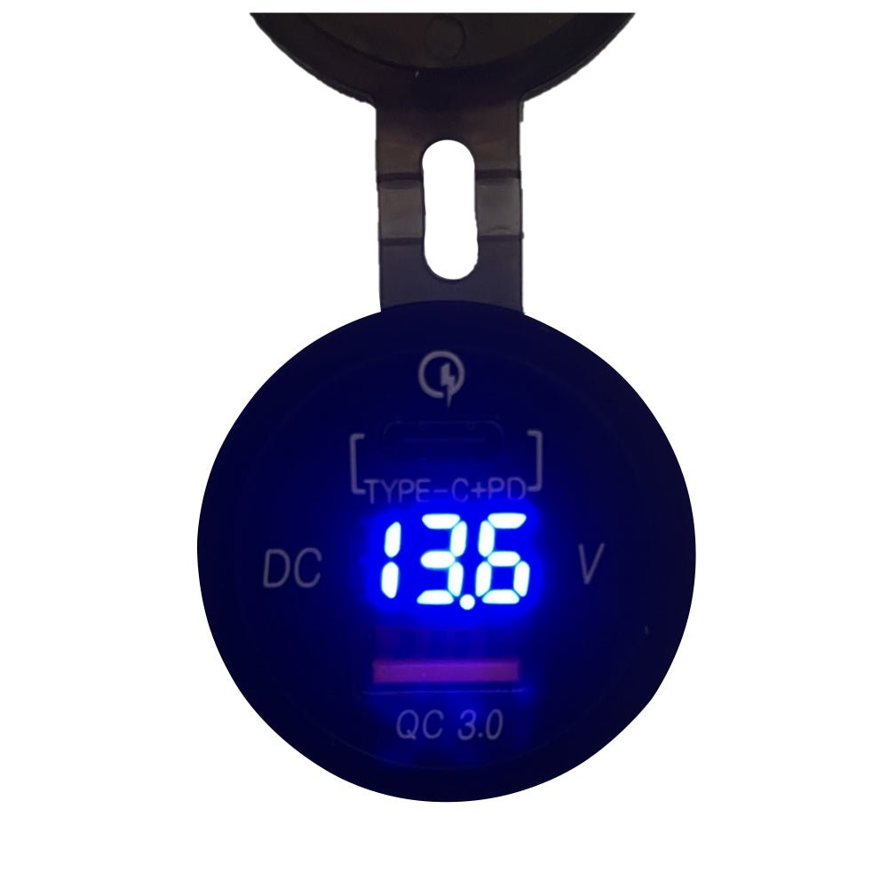 Poly - Planar Panel Mount USB Charging Ports - 12V - Get Tight Gear