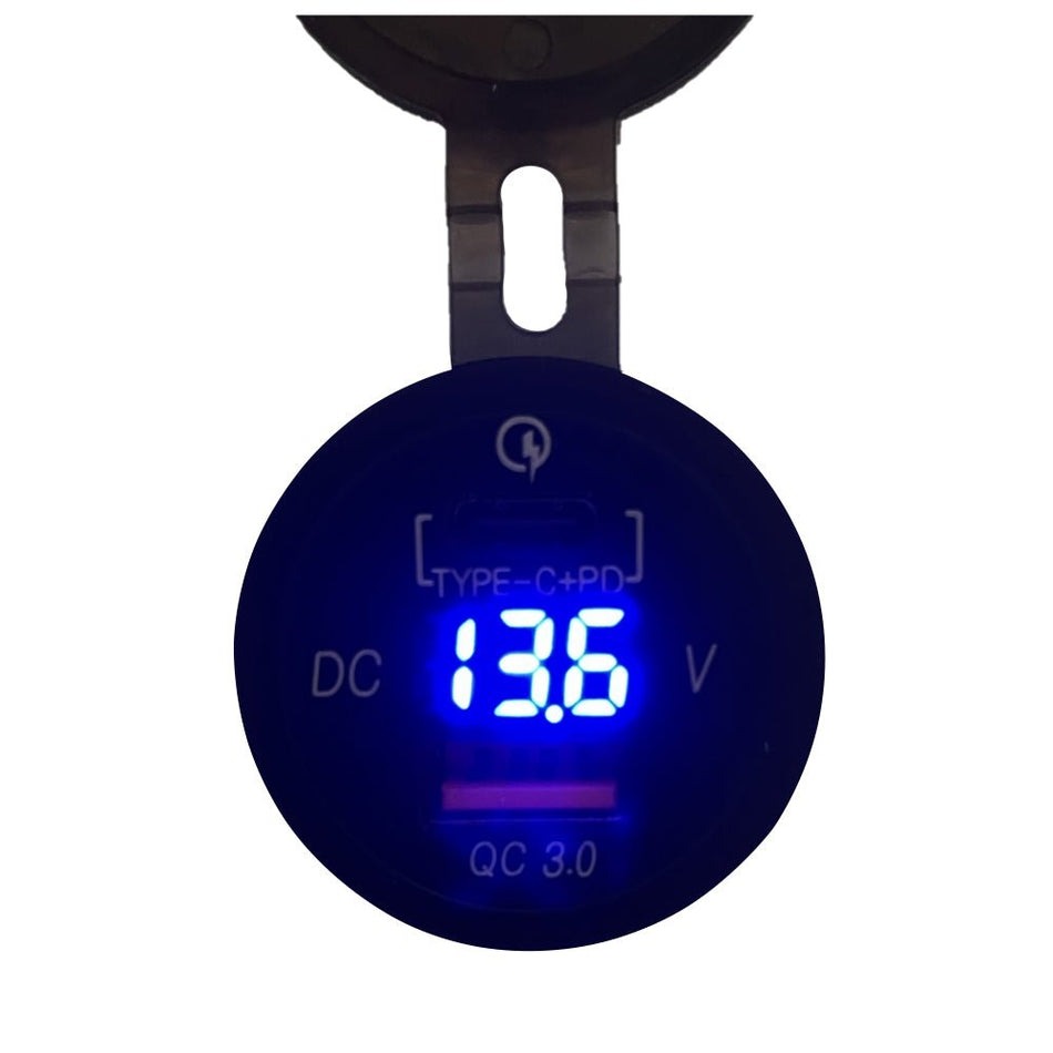 Poly - Planar Panel Mount USB Charging Ports - 12V - Get Tight Gear