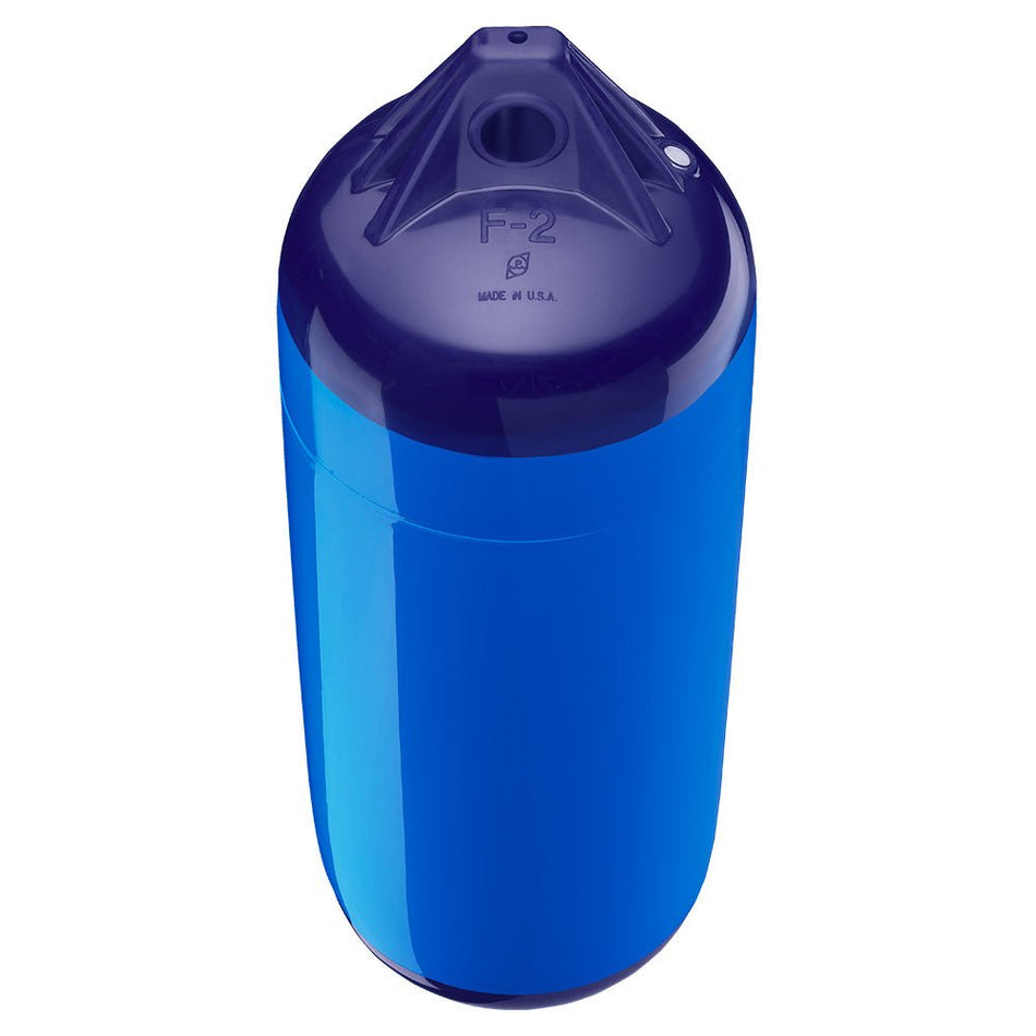Polyform F - 2 Twin Eye Fender 8.2" x 25" - Blue - Get Tight Gear