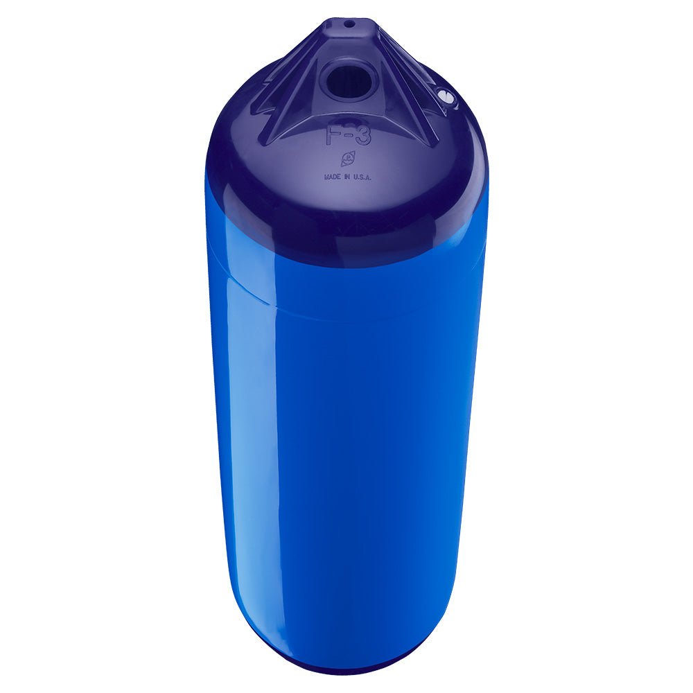 Polyform F - 3 Twin Eye Fender 8.2" x 30" - Blue - Get Tight Gear