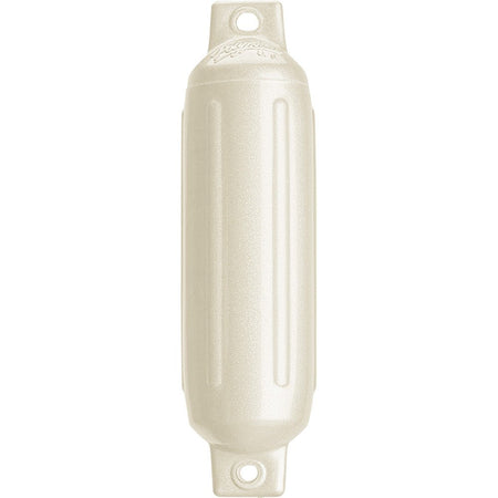 Polyform G - 1 Twin Eye Fender 3.5" x 12.8" - Metallic White - Get Tight Gear