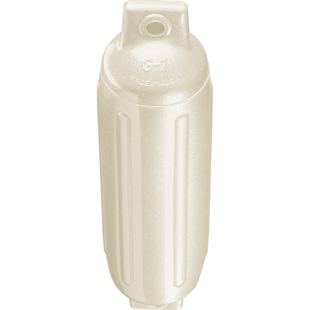 Polyform G - 1 Twin Eye Fender 3.5" x 12.8" - Metallic White - Get Tight Gear