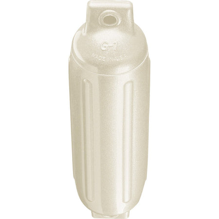 Polyform G - 1 Twin Eye Fender 3.5" x 12.8" - Metallic White - Get Tight Gear