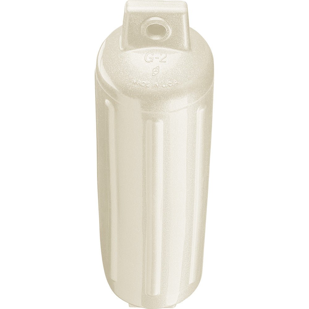 Polyform G - 2 Twin Eye Fender 4.5" x 15.5" - Metallic White - Get Tight Gear